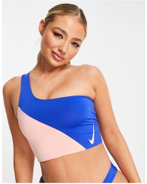 Nike Icon - top bikini monospalla 3 - Blu
