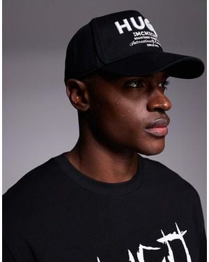 HUGO Merk Label Logo Baseball Cap - Black
