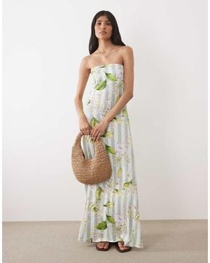 ASOS Bandeau Maxi Dress - White