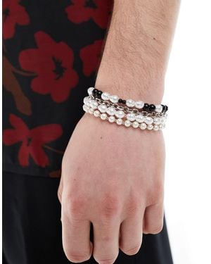 ASOS – 4er-pack festival-armbänder - Pink