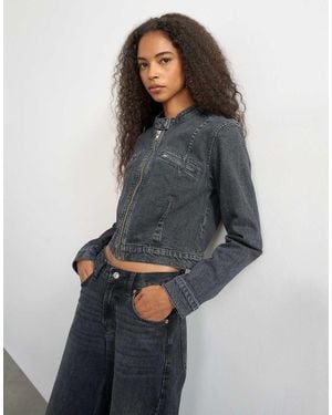 TOPSHOP Jaren 90 Aansluitend Jack - Blauw