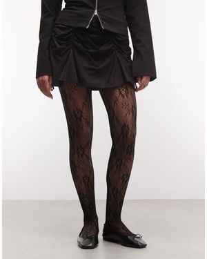 SUI AVA 20D Lace Tights - Black
