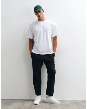 Mango Tailored Jogger - White