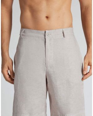 Intimissimi 100% Linen Shorts - Grey