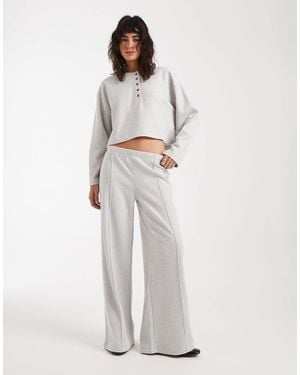 Miss Selfridge Wide Leg Trouser Co-ord - White