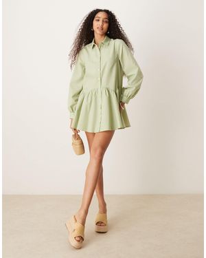 ASOS – kurzes hemdkleid - Grün