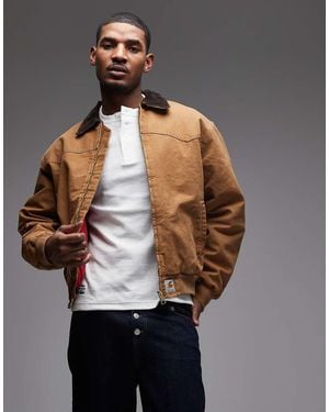 Carhartt Og Santa Fe Trucker Jacket - Grey