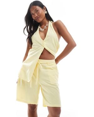 Vero Moda Tie Waist Short Co-ord - Yellow