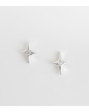 Kingsley Ryan Gemset Starburst Stud - Metallic