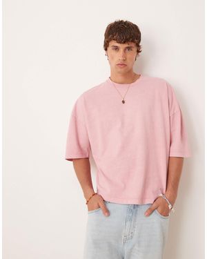 ASOS – hochwertiges oversize-t-shirt - Pink