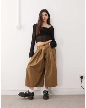 Gramicci Pantalones Cortos Marrones De Pernera Ancha De - Neutro