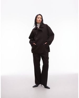 & Other Stories Double Breasted Wool Mix Coat - Brown