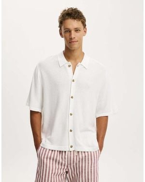 Cotton On Box Fit Knit Shirt - White