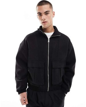 Bershka Harrington Tailored Jacket - Blue