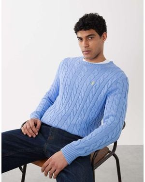 Polo Ralph Lauren Icon Logo Cable Jumper - Blue