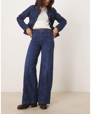 Free People Libre - pantalon ample - Bleu