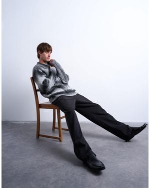 TOPMAN – strickjacke aus wollmischung - Grau