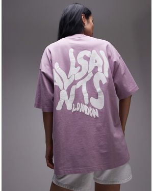 AllSaints Orlando T-Shirt - Purple