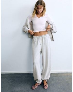 Pull&Bear Pantalon - Blanc