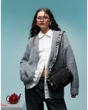 Bimba Y Lola Borsello Medio Con Tracolla Con Logo - Grigio