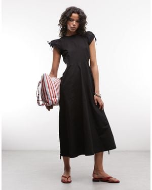 Collusion Multi Channel Detail Maxi Dress in Natural | Lyst