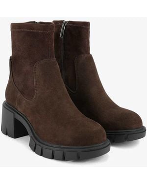 KG by Kurt Geiger True Sock Mid Ankle Boots - Brown
