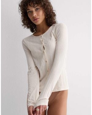 Intimissimi Cardigan Sweet Pointelle - White