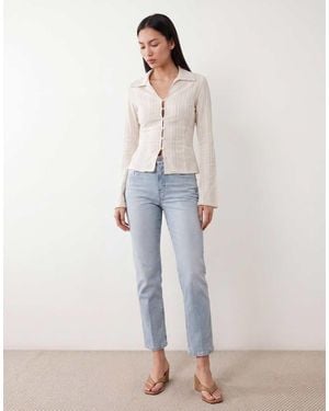 GOOD AMERICAN Good Icon Straight Ankle Leg Jeans - Blue