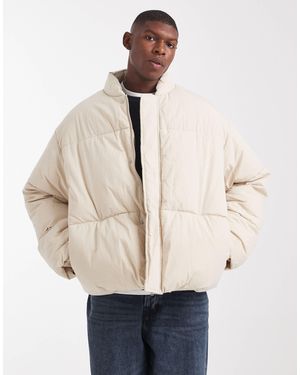 ASOS Oversized Puffer Jacket - Natural