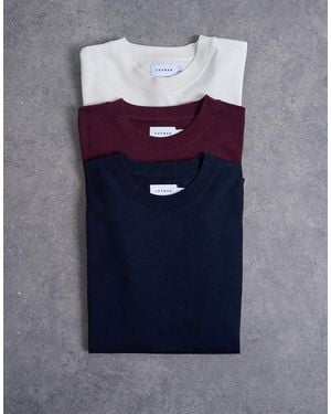 TOPMAN 3 Pack Relaxed T-shirt - Blue