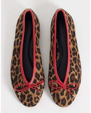 ASOS Lola Soft Bow Detail Ballets - Red