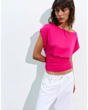 Pull&Bear Asymmetrisches top - Pink