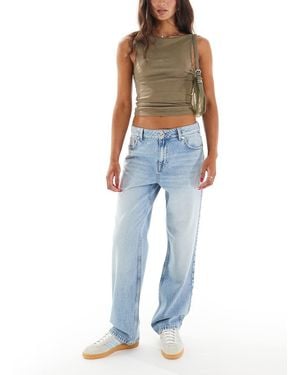 New Look Long Straight Leg Jeans - Blue