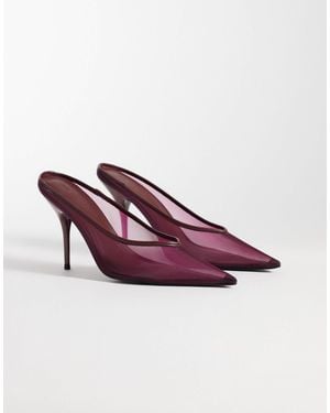 ASOS Prism mules en mesh à talons aiguilles prune - Violet