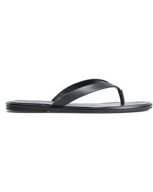NA-KD Flat Flip-Flop Sandals - Black