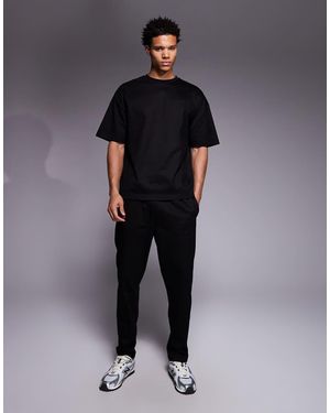 River Island Conjunto De Joggers Y Camiseta De Punto Liso De - Azul