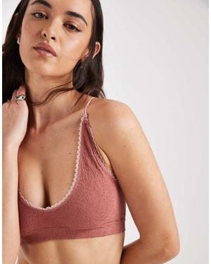 Free People Sweet Point Seamless Bralette - Orange