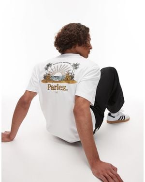 Parlez Occasus Motif Back Detail T-shirt - White