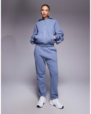 4505 Rest Day Heavyweight 420gsm Cotton Low Rise Cuffed jogger - Blue