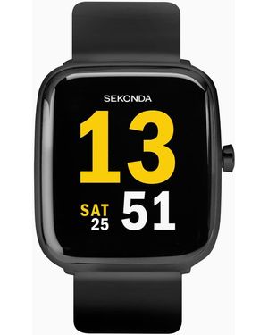 Sekonda Reloj Para Hombre Con Pantalla Lcd De 38 Mm Y Correa De Silicona Motion De - Negro