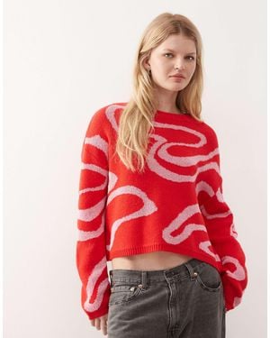 Noisy May – strickpullover - Rot