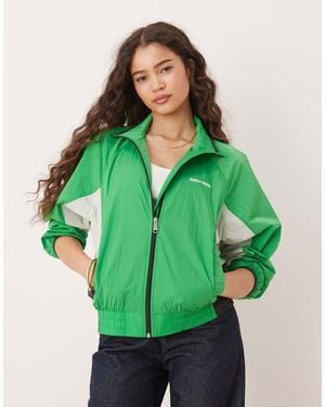 Calvin Klein Retro Windbreaker Jacket - Green