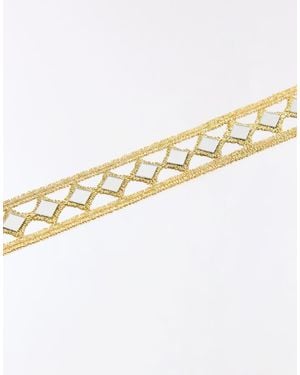 Bershka Collana Choker Specchiata Dorata - Metallizzato