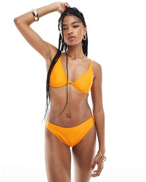 New Look Underwired Bikini Top - Orange