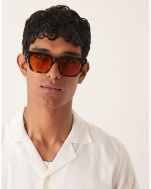 ASOS Premium Chunky Square Sunglasses - Orange