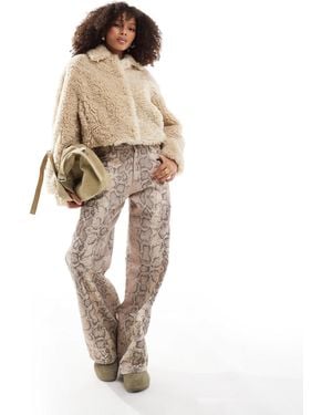 Bershka leopard jacket hot sale