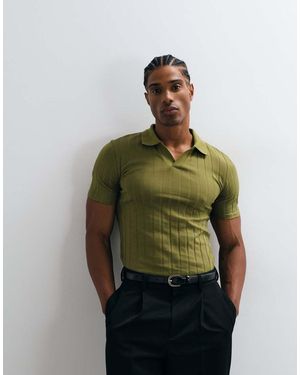 ASOS Muscle Fit Polo - Green