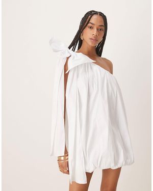 Bardot – razia – one-shoulder-minikleid - Weiß