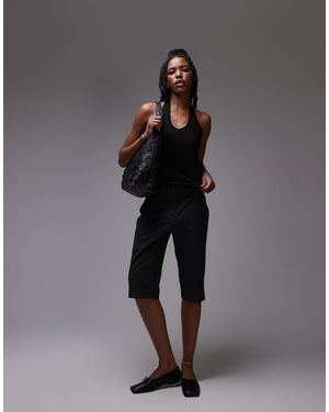 TOPSHOP Geribbelde Haltertop - Meerkleurig