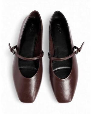 NA-KD Strap Detail Ballerinas - Black
